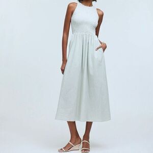 Madewell Light Mint Green Midi Dress